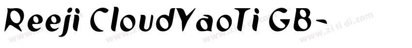 Reeji CloudYaoTi GB字体转换